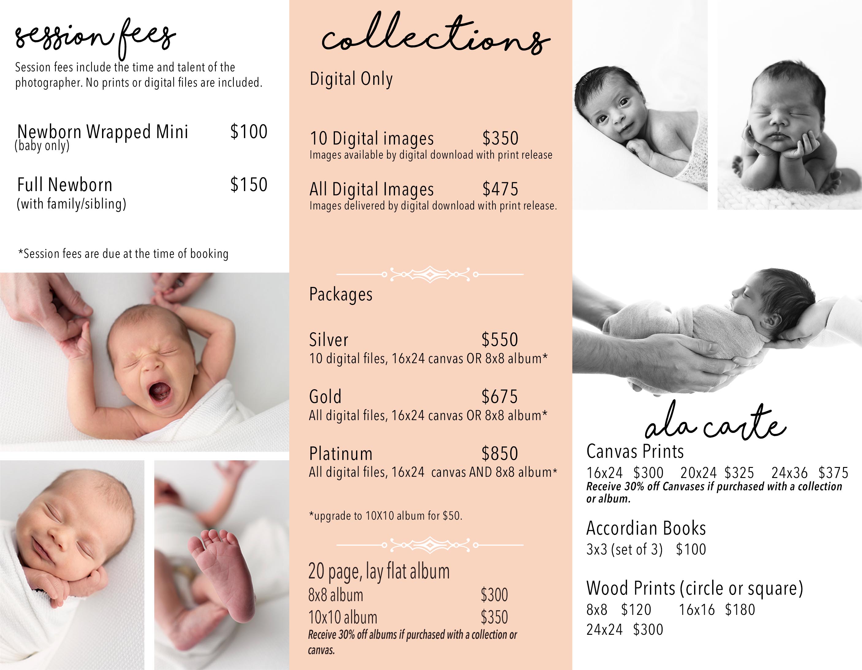 Baby photography sale packages